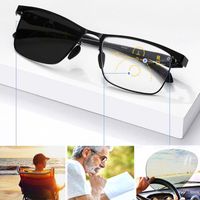 Солнцезащитные очки Прогрессивные многофокальные очки для чтения мужчины Pochromic Eyewear Anti-Slue Light Presbyopic Frame Frame 150 200sunglasses