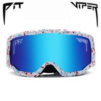 Pit Viper Marka Çift Katmanlar Yavru Anti-Fog Ski Goggles Snowmobile Maske Gözlükleri Erkek Kadın Snow Snowboard 220517