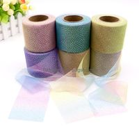 6cm 25 Yards Wrap Paper Diy Handmade Craft Packaging Gift Bagshomes Sier Dot Gradient Rainbow Net Varid Symnaphore Type Od Bow Networ jllDWU