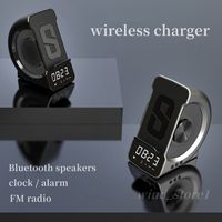 미니 휴대용 스피커 Hi-Fi 3 in 1 Cool Bluetooth 우퍼 야외 위로가는 서브 우퍼 패션 무선 충전기 오디오 플레이어 Boombox 전화 마운트 USB 구형 사운드 바