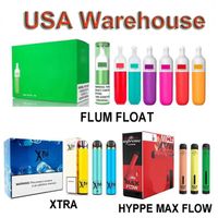 USA Stock Disposable E Cigarette Vape Pen Dispositif Pod Pod Hyppe Max Flow Float Xtra Vapes VS Elux Legend Bar Ultra Bang XXL Plus Infinity Box Mod