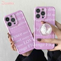 Photo Frame Fragrant Pollen Letters With Cloud Stand Phone Case for IPhone 13 12 11 XS XR X Pro Max Fashion Shockproof Cover AA220325