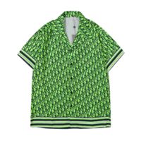Camisas de diseñador de lujo para hombre letra de moda camisa de boliche hawaii camisas casuales de Hawai