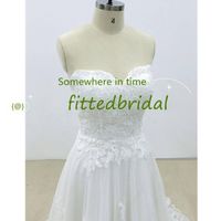 Sexy Strapless Sweetheart neck Wedding Dress sleeveless Bride Dresses Vintage Princess Bridal Gowns Vestido De Noiva Corset Back