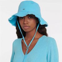 Chapeaux de seau à bord large pour femme créatrice de mode pour hommes pêcheur sunhat avec sangle femmes d'été randonnée de randonnée