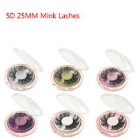 Whole 5D Mink 25mm False EyeLashes Natural Long Thick Fake Eyelash Hand Made 1 Pair Strip 3D Lashes Makeup Eye Lash Extension 269l