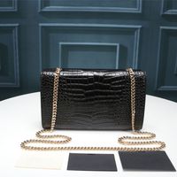 Bolsa de ombro de designer de crocodilo para mulheres bolsas de luxo de luxo