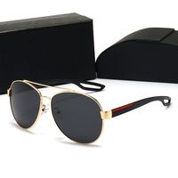 Großhandel Luxusdesigner Sonnenbrille für Männer Frauen Pilot -Sonnenbrillen Hochqualität 2022 Klassische Mode Adumbral Eyewear Accessoires Lunettes de Soleil mit Gehäuse