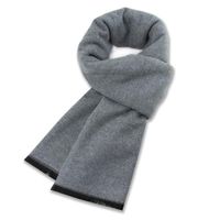 Scarves Solid Color Wool Scarf Autumn And Winter Warm Men...