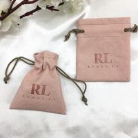 Gift Wrap Pink Personalized Color Logo Drawstring Bag Custom...
