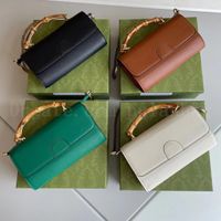 Bambu kolu kanat crossbody tasarımcı çantaları kadın çanta moda zinciri zarf omuz çantası çanta cüzdanı