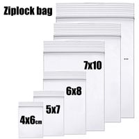 Thick Clear Zip Lock Ziplock Storage Bags Heavy-Duty Transparent Plastic Zip Package Small Jewelry Packing Reclosable Poly Bag