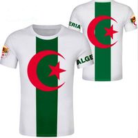Algerije t-shirt aangepaste naam nummer sportscholen algerie poorten dza country t-shirt Arab Nation vlag mannelijke print tekst dz po kleren284t