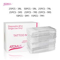 Tattoo Needles 200pcs Disposable Mixed Assorted Sterilized 7RL 5RS 7RS 9RS 5M1 7M1 For Machine GripTattooTattooTattooTattoo