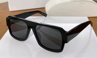 Sommerpilot -Sonnenbrille 22 Jahre schwarz/dunkelgraue Linsen Männer Sonnenschirme Gläser Sonnenbrille Wrap Occhiali da Sole UV Eyewear mit Schachtel
