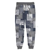 Erkek pantolon moda bandana grafik bahar sonbahar kış hip hop sıradan marka 3d baskı paisley polyester v17