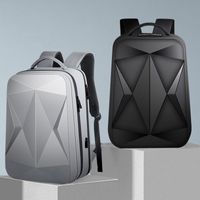جديدة كبيرة السعة رجال 17.3 "حقيبة تحمل على ظهر الكمبيوتر Business Business Fashion Fashion Laser Diamond Multi Functional USB شحن حقائب الظهر الرياضية للتنفس التنفس.