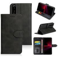 Flip Cover PU Leather Photo Frame Phone Cases For Sony Xperia 1 5 10 Ace II III IV Wallet Pouch With Card Slot Cover