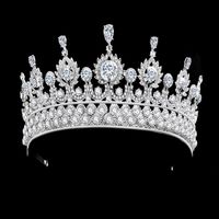 2021 new Vintage Baroque Bridal Tiaras Accessories Prom Headwear Stunning Sheer Crystals Wedding Tiaras And Crowns 1902212g