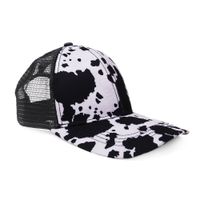 Sombrero de cumpleaños de vaca para adultos 25pcs us alma estampado de camionero de verano malla malla sunhat domil106-1116