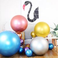 36 inç parti balon dev balonlar çocuk oyuncakları lateks krom metalik diy düğün doğum günü bebek duşu Noel kemer dekorasyon balon
