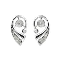 Blank Earring Base Pearl Settings 925 Sterling Silver Stud Earrings Findings DIY Jewellery Making 5 Pairs319g