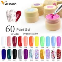 Venalisa Starry Painting 180 couleurs 5 ml Cover Pure Color Varnish Salon Off UV LED Nail Art Design Drawing Gel 220711