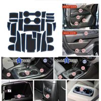 Car Organizer For Colorado And Accessories Compatible 2022-2022Cup Holder Door Pocket Center Console Insert Mat Kit 26-Pcs Set
