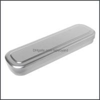 Lápis Sacos de bolsas de escritório material comercial Industrial Iron Pen Case Box portátil Student Stationery Storage Drop Drop Drop 20 20