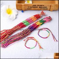 チャームブレスレットジュエリーラッキーチャイニーズノットブレスレットチベタン織り手作り仏教の赤いロープ調整可能な編組