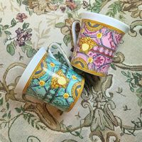 European style Luxurys Milk Coffee Mugs Set Elegant Designers Bone china Tea Sets Kitchen Tool Gift171m