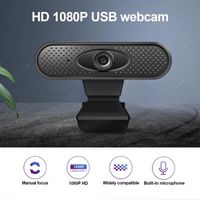 Lenses 1080P Webcam USB PC Computer Camera With Microphone Driver-free Video Full HD For Laptop Online Teaching Live Broadcast