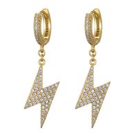 New Fashion Women Mens Earrings Hip Hop Gold Silver Color CZ Diamond Light Earings Iced Out Bling CZ Rock Punk Wedding Gift343v