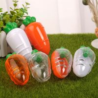 10PCS Transparent Carrots shaped Clear Plastic Candy Box for Christmas DIY Gift Container Decor Wedding Birthday Party