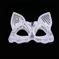 Маски для вечеринки сексуальная кружевная маска блестящие головные уборы косплей секс игрушки наполовину кошка Хэллоуин Маскарад Костюми