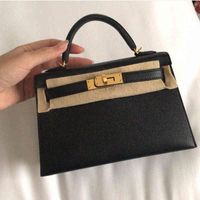 Kellybag Herme Designer Handbag Leather Leath