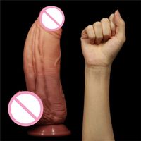 Dildos Dongs 27 cm realistici con doppia densità anale Enorme succhiatore malese gigantese giocattoli sessuali spessi per te 220831