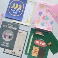 Geschenkverpackung Cartoon niedliche Bärenumschlag Buchstabe Papier Set Koreanische Ins kreative Kawaii Briefpapier Liebe Segen Einladung Beschreibbar