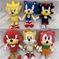 Brinquedos de pelúcia de 30cm q versão do Sonic 6 Styles Mixed Remeshments não suportam a seleção de vendas por atacado de brinquedos infantis