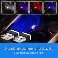 Neon USB Light LED Modeling Light Atmosphere Ambient Lamp Portable Car Interior Light 7 Colors Car Accessories312V