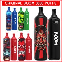 Ijoy Lio Boom 3500 Blows Dispositivo di vapore monouso Kit e sigarette 1400mAh Batteria 5% 10ml Pod Vape 100% originale