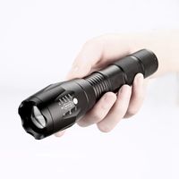 Taschenlampen Taschenlampen XM-L T6 /L2 LED wasserdichtes Zoom 5 Modi 1x18650 oder 3 x Batterien Taktische Blitzlamp für Nachtfahrten Huntingflashli
