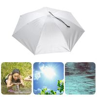 Regenschirme Tragbare Kopfaufnahme Regenschirm Sonnenschutz Leichte Kinder Camping Angeln Wandern Outdoor Faltbare Kappe Cosplay Prop