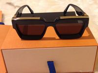 Мужские роскошные миллионеры Солнцезащитные очки для мужчин Женщины Лето-стиль 96006 Unisex Shiny Gold Antultraviolet Retro Plate Square Full Rame Fashion Fyeglases Случайная коробка