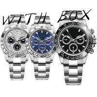 Premium męski zegarek 40 mm z obudową, czarna ceramiczna ramka, biała bransoletka z dysku, zapięcie fałdowe, wodoodporne super świetliste zegarki szafirowe