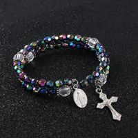 Charm Bracelets KOMi 6mm Acrylic Double Layer Colored Beads ...