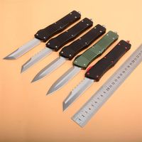 High Quality Auto Tactical Knife D2 Satin Blade T6061 Aviation aluminum Handle Outdoor Survival Knives EDC Gear With Nolon Bag270K