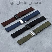 Marca de luxo em couro genuíno em couro nylon watch band watchband para breitling strap for Navitimer World Avenger Belt 22mm Tools