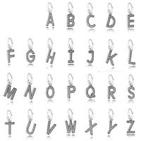 NEW 100% 925 Sterling Silver 26 letters of an alphabet Charm Beads collocation Bracelet DIY bracelet Wholesale factory AA220315