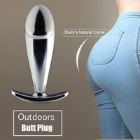 Metal Anal Plug Dilator Anal Massage Butt Plug Sex Toys For ...